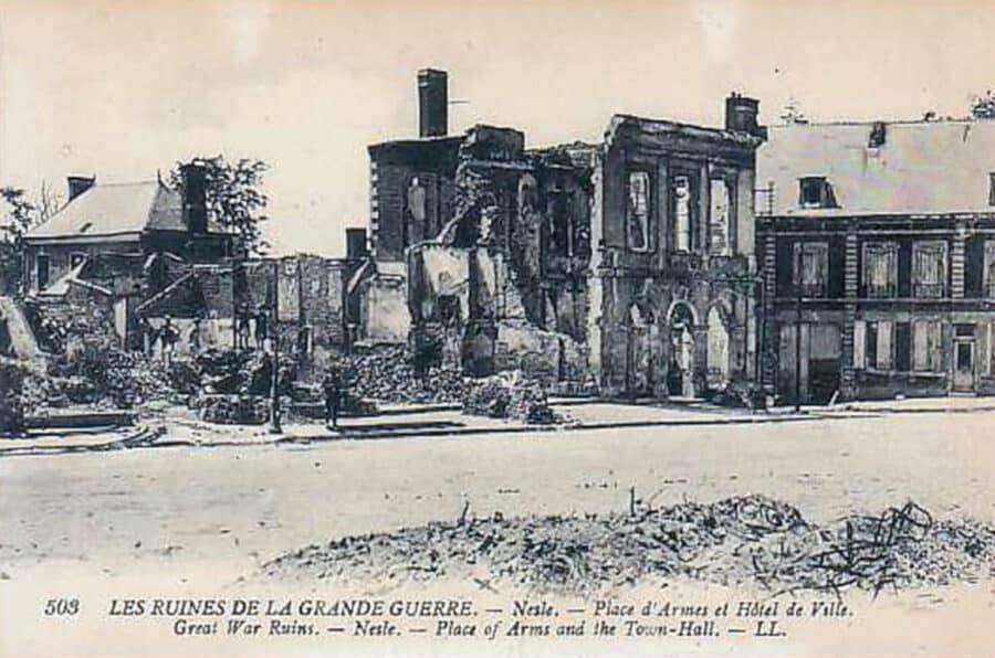 Nesle, 1918