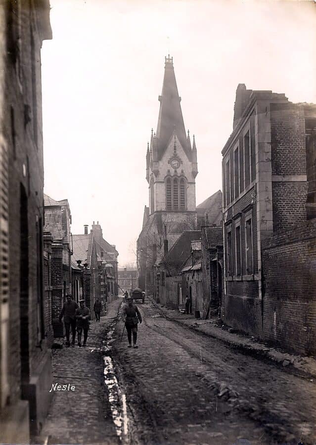 Nesle, 1918