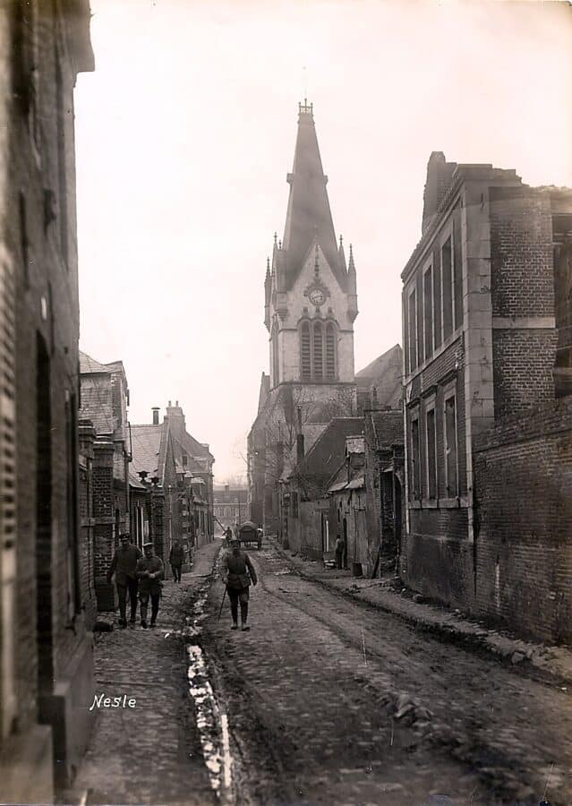 Nesle, 1918
