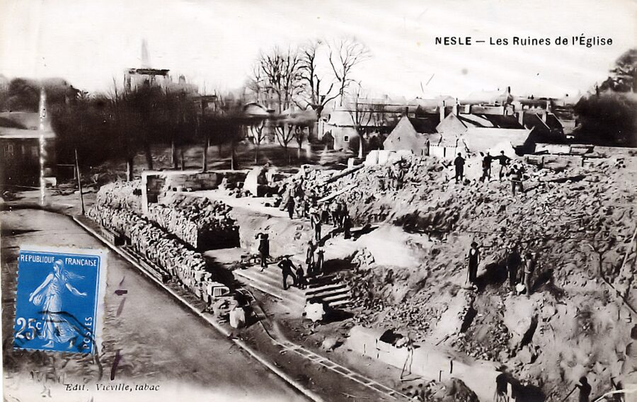 Nesle, 1918