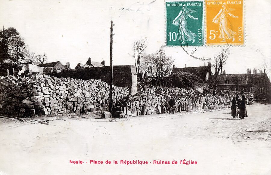 Nesle, 1918