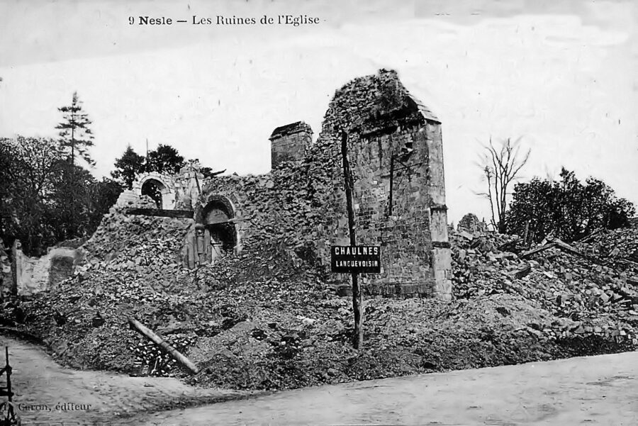 Nesle, 1918