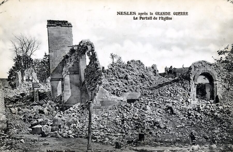 Nesle, 1918
